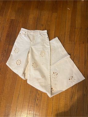 LoveShackFancy Optic White Carolette Pant